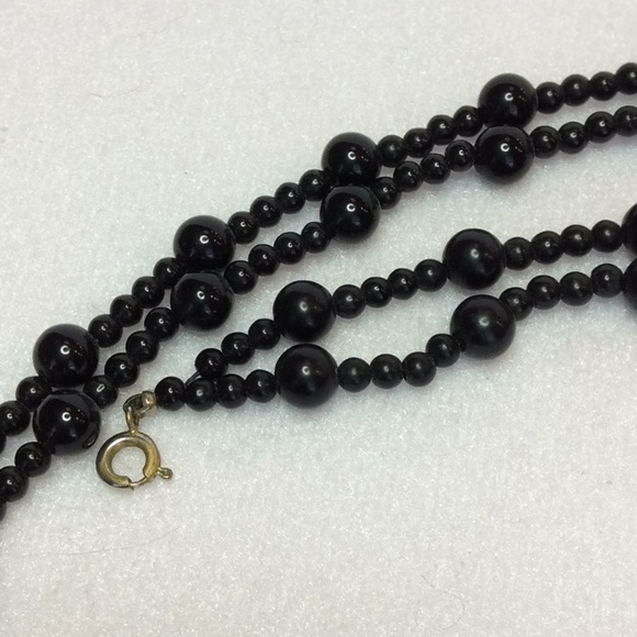 FINAL SALE PRICE Classic Black Necklace Set - Picture 3 of 9